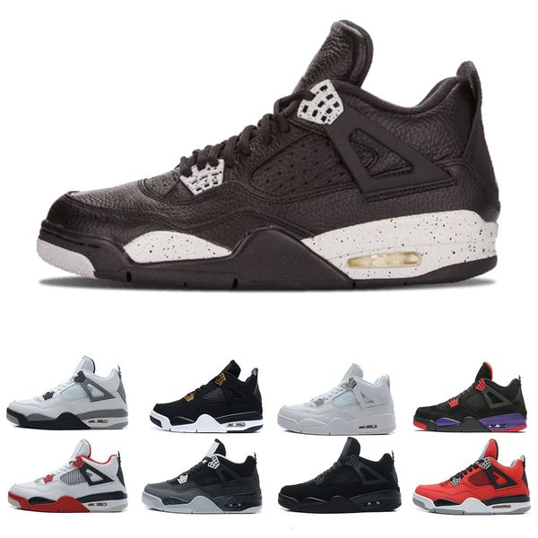 

man basketball shoes 4s travis military motosports blue pure money white cement royalty bred fire red black mens designer sneakers trainer