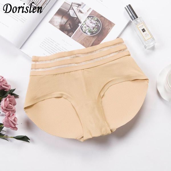 Atmungsaktive Gepolsterte Höschen Mittlere Taille Sexy Frauen Sommer Beute Butt Lift Hüfte Reichlich Gesäß Control Panty Shaper