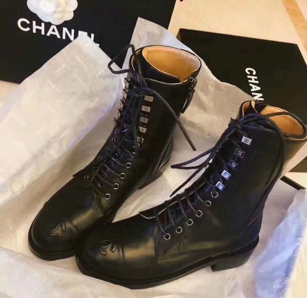 

2019 martin boots female black handsome high-heeled fashion wild high heel boots women thick heel waterproof women booties