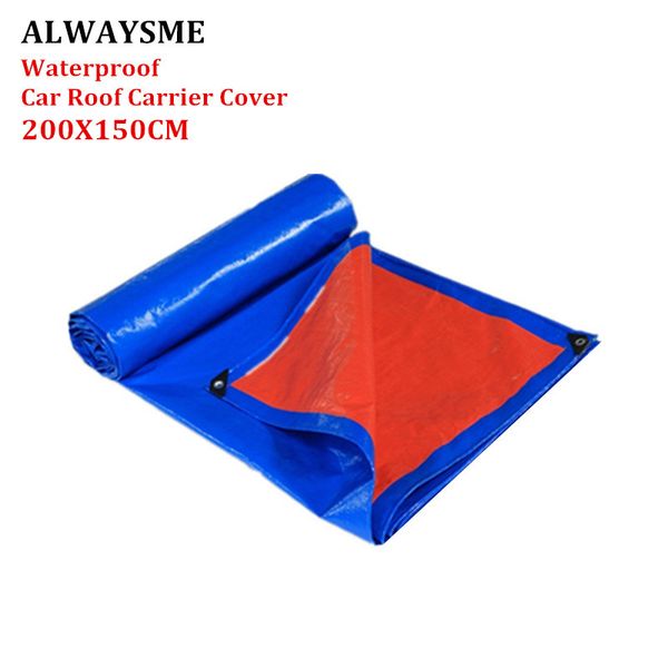 

alwaysme 200x150cm waterproof universal car roofcarrier cover car roof rack basket cargo luggage holder carrier cover