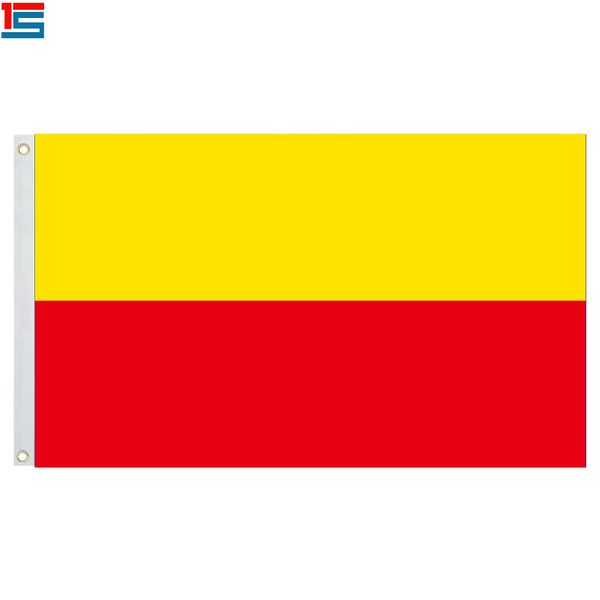 

yellow and red two-tone flag flag 3ft x 5ft polyester, 90*150cm flag with 2 grommets,flags of simple colour