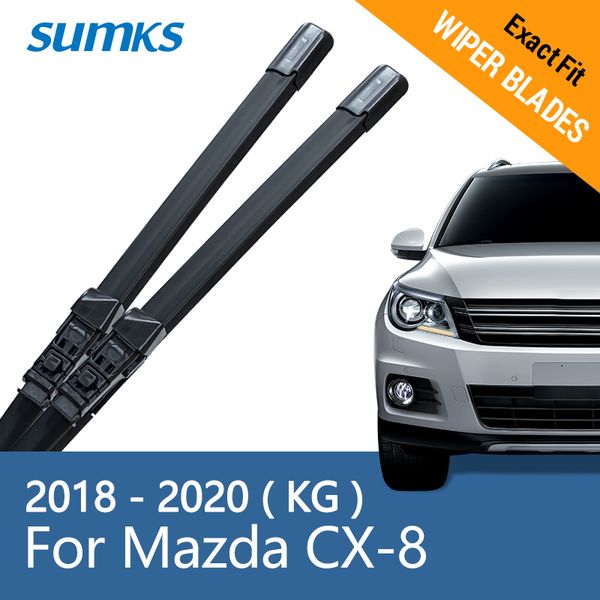 

щетки стеклоочистителя sumks для cx-8 kg 24"18" fit push button arms 2018 2019 2020
