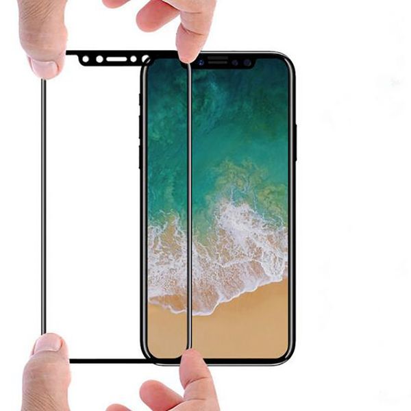 

для iphone 11 pro max xs max plus xr 9h закаленное стекло полная крышка 3d протектор экрана телефона с мягким краем для 7 8 plus dhl доставк