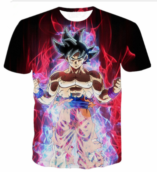 

2019 новые мужские 3d аниме dragon ball футболка ультра инстинкт супер саян наруто сон гоку вегета печать футболка мальчик мультфильм футбол, White;black