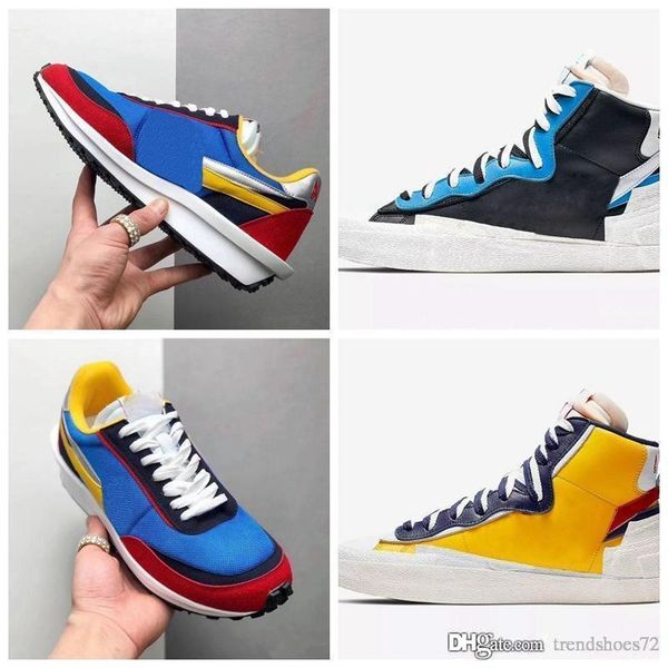 Compre Nike LDV Waffle 2019 Original Auténtico Sacai X LDVS Blazer Con El Dunk Blanco Azul Amarillo Negro Zapatillas Deportivas 36 45 BV0072 001 A Compre Nike LDV Waffle 2019 Original Auténtico Sacai X LDVS Blazer Con El Dunk Blanco Azul Amarillo Negro Zapatillas Deportivas 36 45 BV0072 001 A