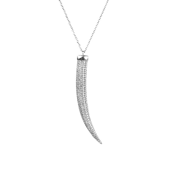 

2017 new real micro pave cz simulated cz dagger pendant women hip hop sterling silver 925 necklace