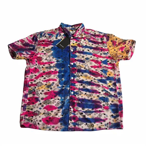 

леопардовый rhude рубашки мужчины женщины высокого качества летний стиль топ-тис rhude рубашки мужская рубашка с длинным рукавом, White;black