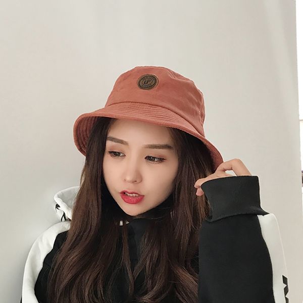

dome bucket hat women outdoor beach sun hat 5 color fashion casual female fishing fisherman hat 2020, Blue;gray