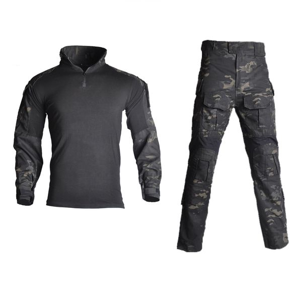 

wild jungle camouflage hunting clothes outdoor uniform tactical frog set combat suit long sleeve shirt and pants s-3xl, Camo