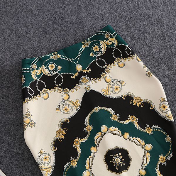 

2019 women skirts summer knee-length print skirt flowers pencil casual skirts plus size faldas mujer moda jupe femme, Black