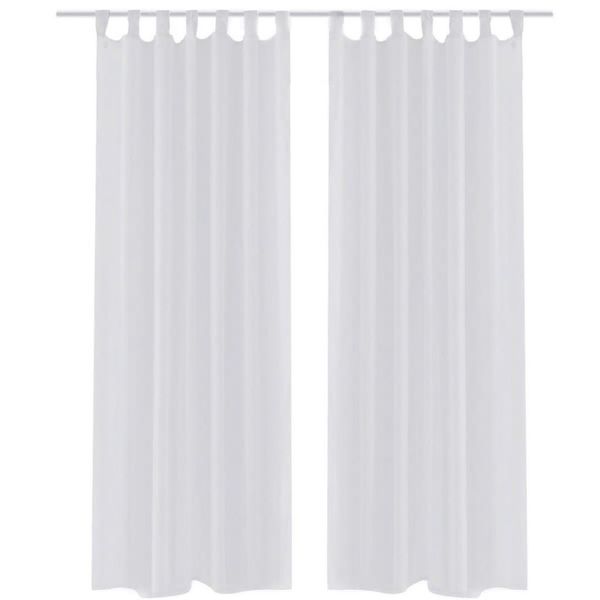 

white sheer curtain 140 x 245 cm 2 pcs wall stickers