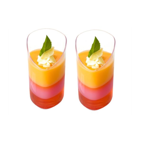

50pcs творческий одноразовые мороженое кубок партии свадьба день рождения faovr пудинг десерт торт желе декор пластиковая чашка с ложкой одн