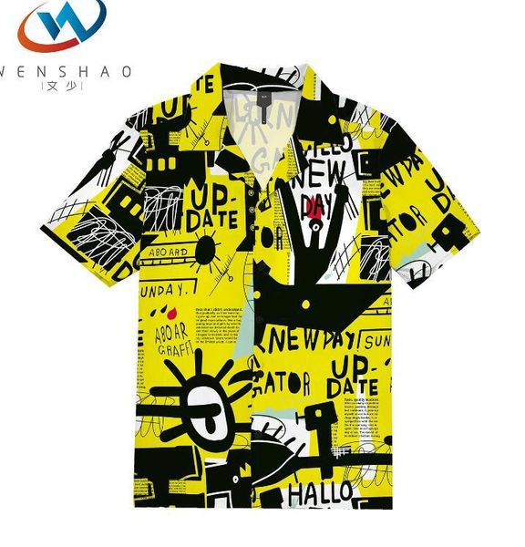 

20ss new full printing letters tee designer shirt breathable short sleeve fashion tshirts men women blouses casual outdoor streetwear 1vs4, White;black