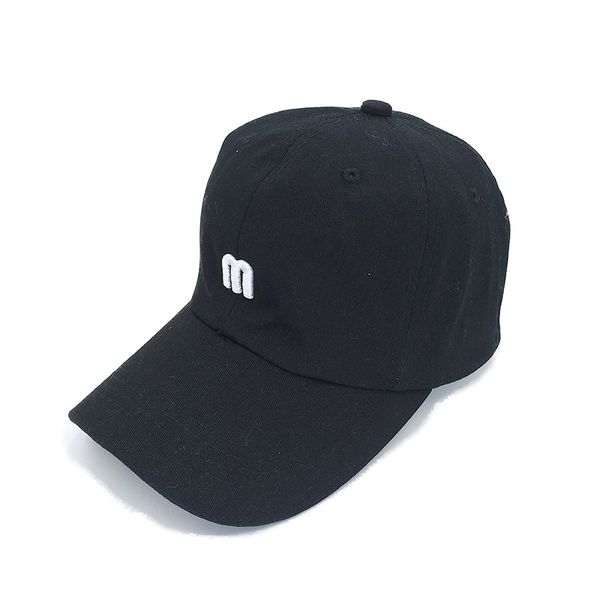 

hat  letter embroidered cap men joker curved brim cotton soft visor fashion simple female baseball cap, Blue;gray
