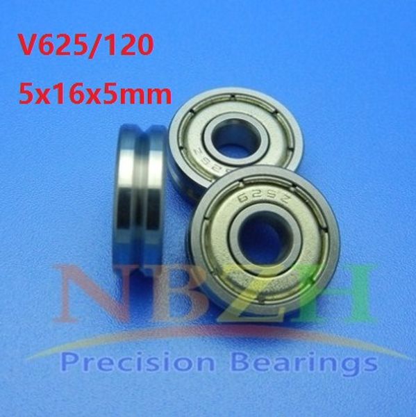 100 teile/los V625ZZ V625/120 625VV 5x16x5mm V nut kugellager führungsrolle radlager riemenscheibe lager 5*16*5mm