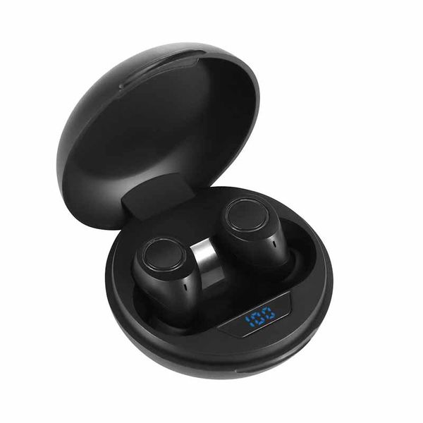 

Designer Wireless Bluetooth Earphones V5.0 Mini Portable In-Ear Touch Control Sports Headset Electric Quantity with LED Digital Display