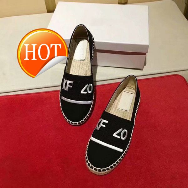 

fashionable embroidered grass woven shoes tiger head shoes couple shoes, Black