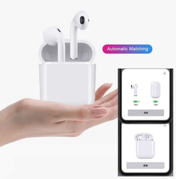 

2019 new airplu wirele bluetooth headphone 5 0 uper ba pop up charging box air head et pod for iphone 7 8 x xiaomi not airpld i7