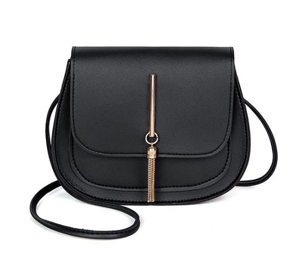

2020 designer handbags new arrival tassel small round bag ladies crossbody female saddle bag