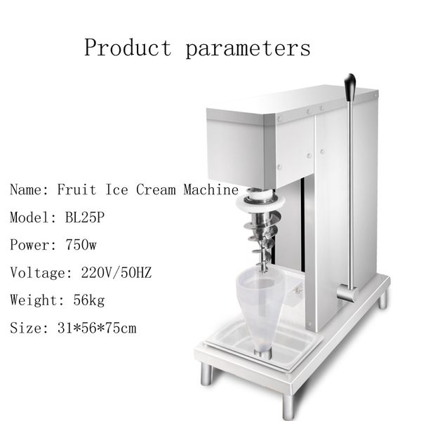 Gefrorene Frucht-Gelato-Joghurt-Mischmaschine, Gelato-Eiscreme-Mixer-Maschine, gefrorener Joghurt-Mixer-Maschine für Eisdiele