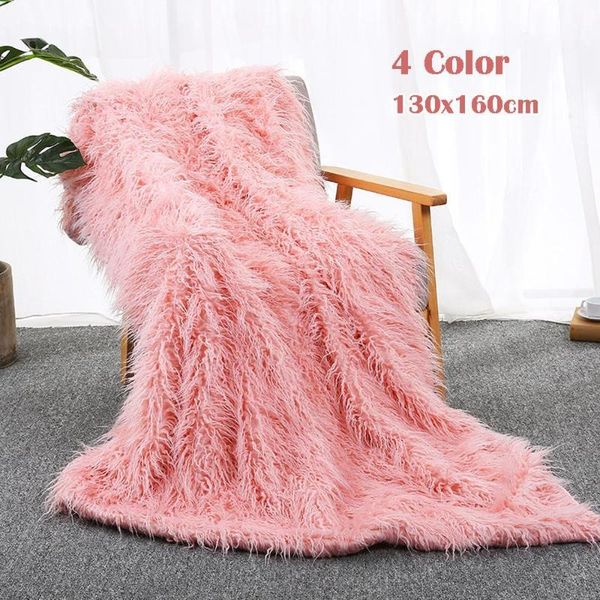

49long faux fur blanket super soft fuzzy fluffy shaggy mongolian lamb throw blanket plush warm bedding cover bedroom sofa floor