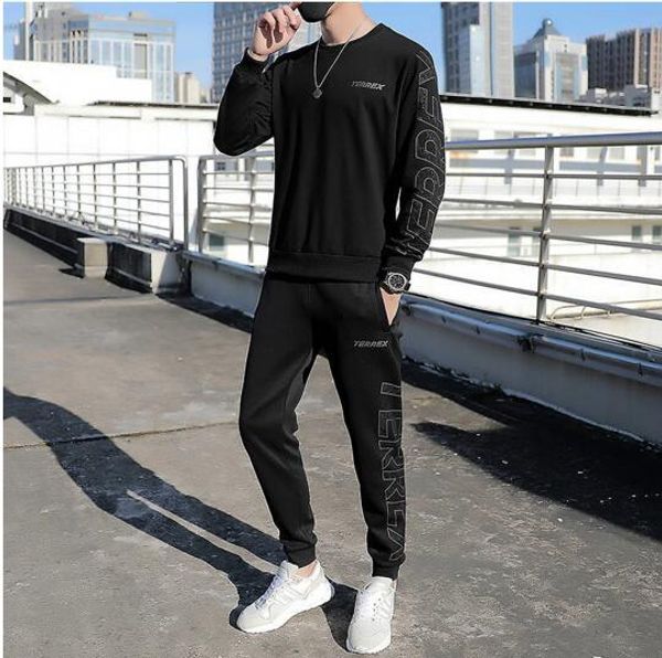 

fashion mens designer tracksuits brand tracksuits for men sport brand letters autumn suits clothings l-5xl, Gray