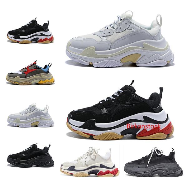 

desiger paris new triples s модные кроссовки для мужчин женщин белый зеленый черный высокое качество причинно-следственной папа обувь