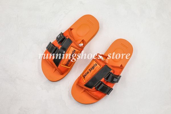 

suicoke patch slider sandal palm angels orange black volt men women sandals designer shoes sandalias slide summer slipper flip flop size