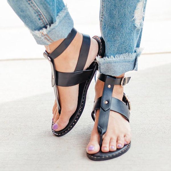 

summer sandals women snake shoes bohemia gladiator beach flat casual sandals leisure female ladies women slip on sandalias f3, Black