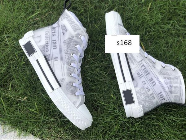 

high-quality b21 b22 b23 oblique high low sneakers platform technical leather flowers technical outdoor casual shoes vintage, Black