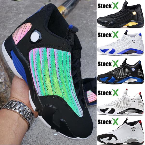 

brand jumpman 14 new chameleon defining moments men basketball shoes 14s hyper royal spm white black toe trainers mens designer sneakers