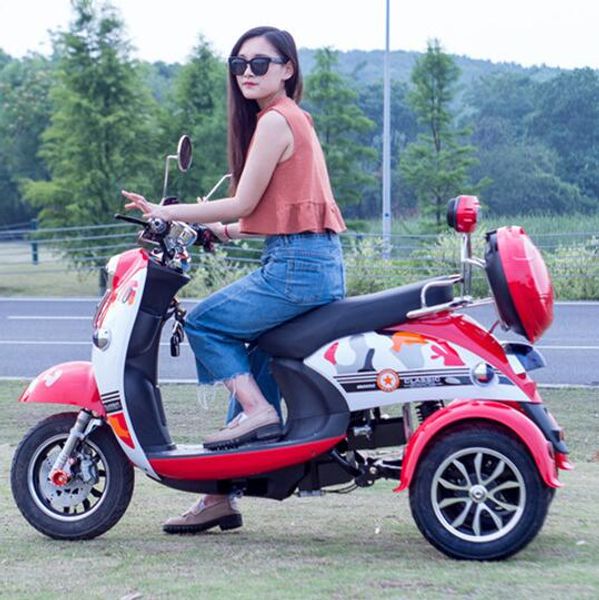 

jieqiqi factory direct small turtle king electric tricycle disabled elderly scooter student shuttle bus electric bicycle, Silver;blue