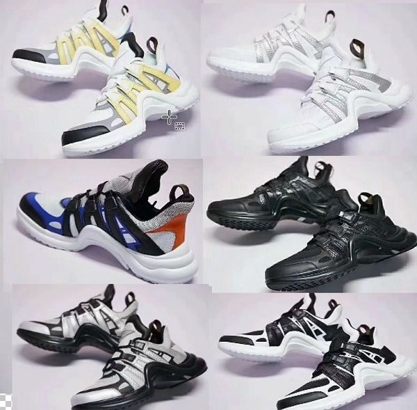 

luxury archlight fashion designer shoes mix 7 colors stars show version women and men shoes size 36-44 with box receipt bags