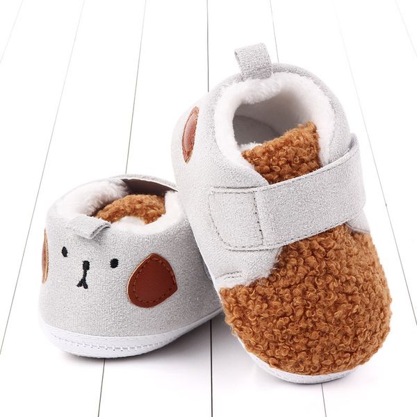 

newborn first walkers baby shoes girls boys warm breathable anti-slip cartoon sneakers toddler soft soled walking shoes casual