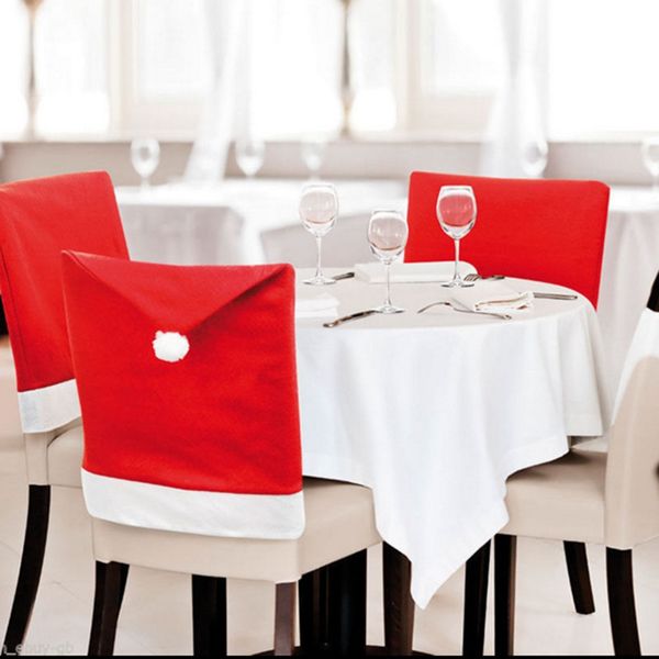 

xm santa claus hat design chair cover 6pcs