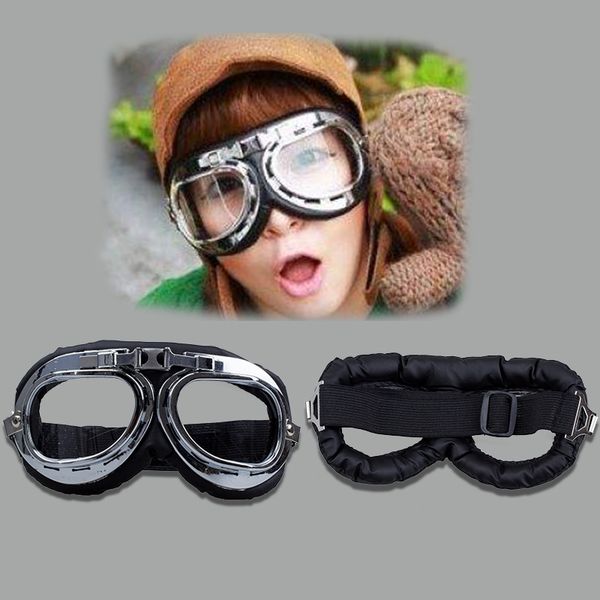 

steampunk motorbike goggles with smoke lenses