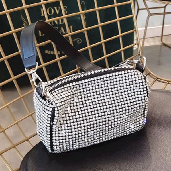 

women bag 2020 new full rhinestone female handbag soft shoulder crossbody bag diamonds clutch evening bags girls for party