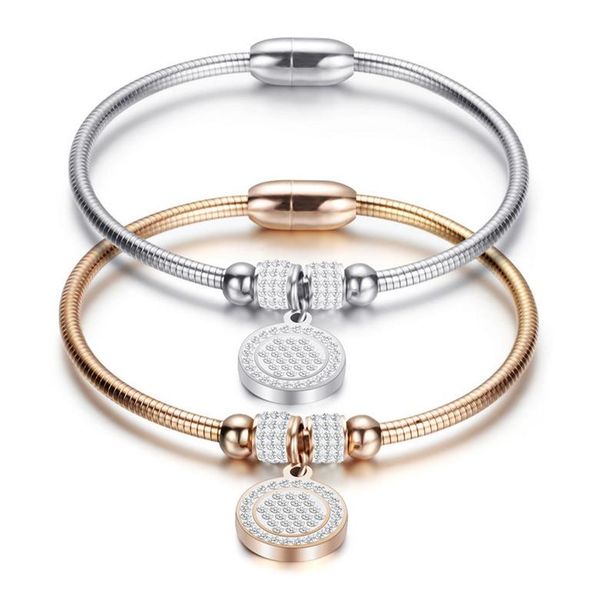 

stainless steel bracelets jewelry elegant exquisite fashion women 18k gold plated bracelets grade qualtiy zircon charm bracelets, Golden;silver