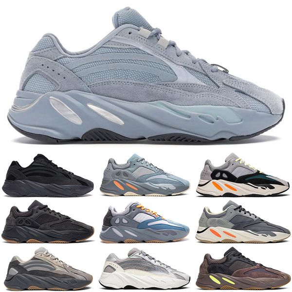 

hospital blue 700 kanye west running shoes for men women 3m reflective magnet static salt wave runner mens trainers sports sneakers 36-46, White;red