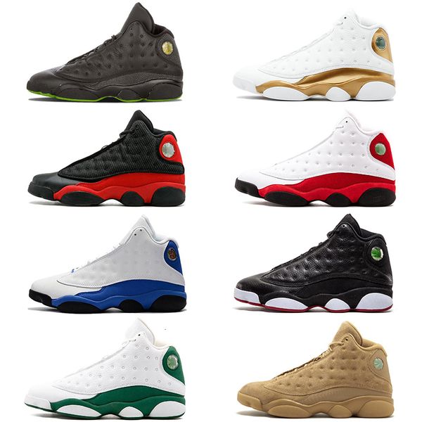 

new hyper royal 13 13s basketball shoes black cat wheat bred dmp chicago he got game mens trainers sports sneakers size 8-13