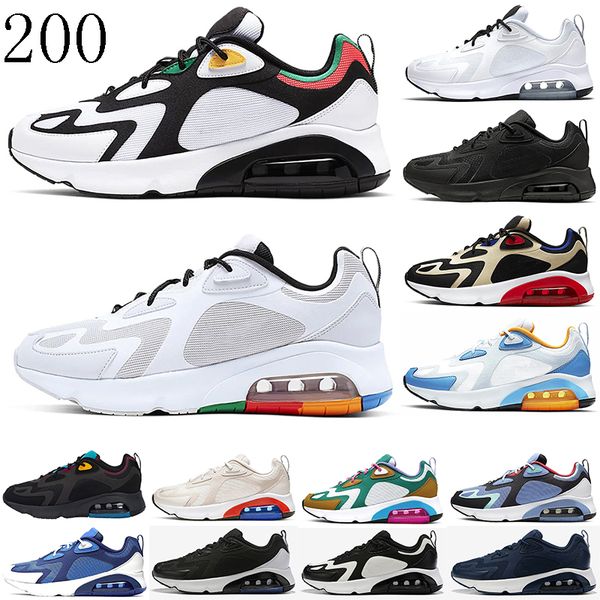 

2019 New 200 Running Shoes for Mens designer sports Desert Sand Mystic Green vast grey 200s Men Cushion Sneakers Airs Trainers US7-US12