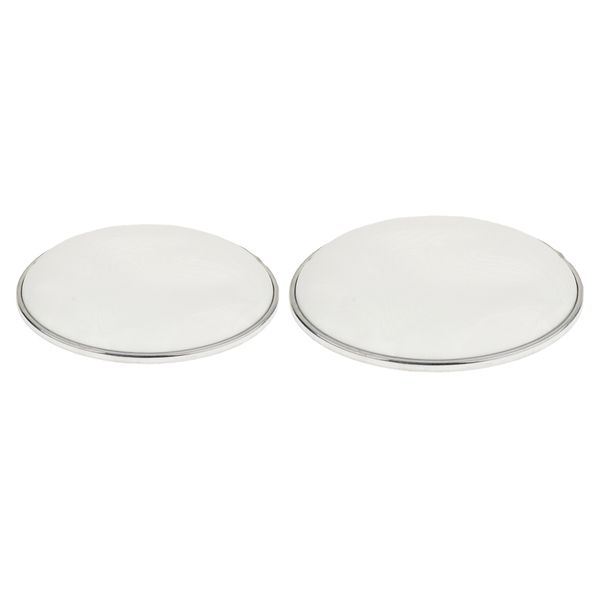 

2pcs white bass drum head double layer silent mute drum skin 10'' and 12