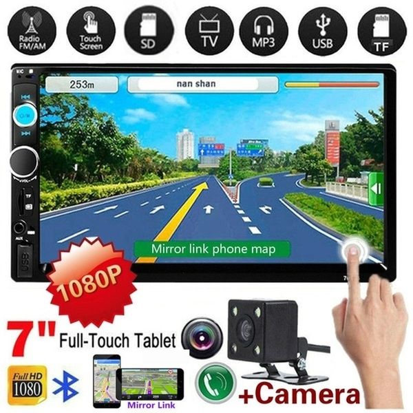 

double din car stereo autoradio 2 din car radio 7" hd multimedia player touch screen auto audio stereo bluetooth fm android