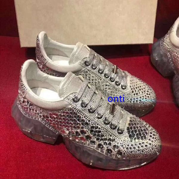 

disigers алмазные кроссовки luxury алмазные обувь мужчины женщины повседневная обувь 2019 лучшие моды класса люкс обувь кожа тапки оптом, Black