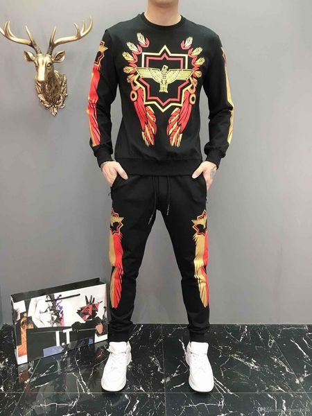 

tracksuit men set letter sportswear sweatsuit male sweat track suit jacket hoodie with pants mens sporting suits, Gray