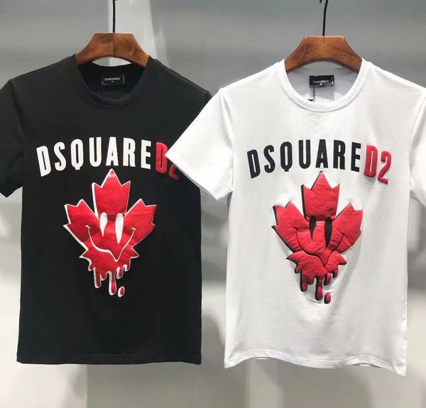 

Men luxury hirt 2019 ummer new arrival ca ual hirt de igner clothing man fa hion t hirt d2 icon print tee