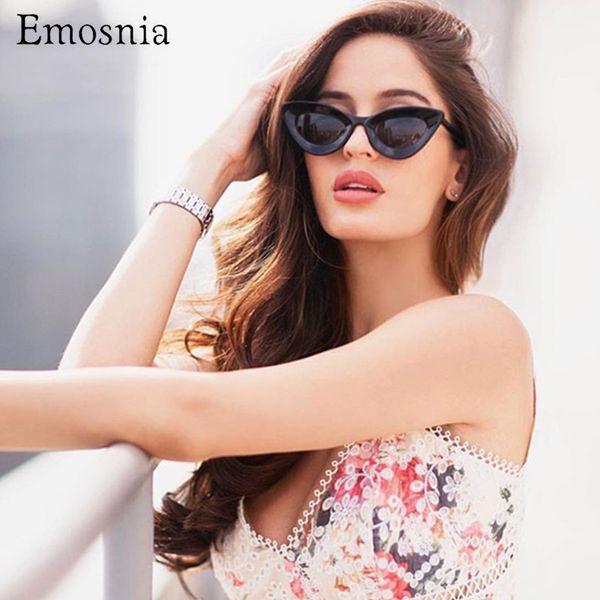 

cat eye shade for ladies fashion sunglasses brand women vintage retro triangular cateye glasses oculos feminino sunglasses, White;black