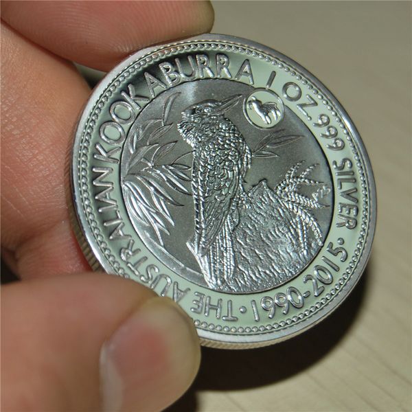 

2015 australia 25th anniver.1 oz silver kookaburra coin - goat privy 10pcs/lot