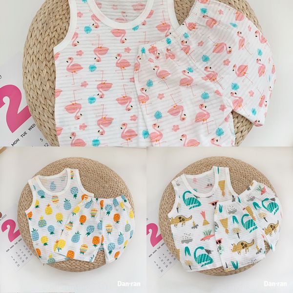 

2020 in the big suit zhong xiao tong shorts vest shorts vest boy's suit, Blue