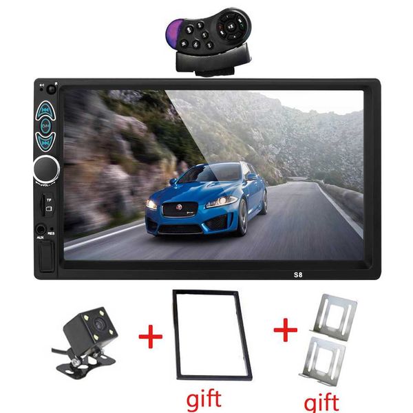 

double din car stereo,touchscreen car mp5/4/3 player with rear-view camera,fm radio receiver, bluetooth audio and calling, mirro